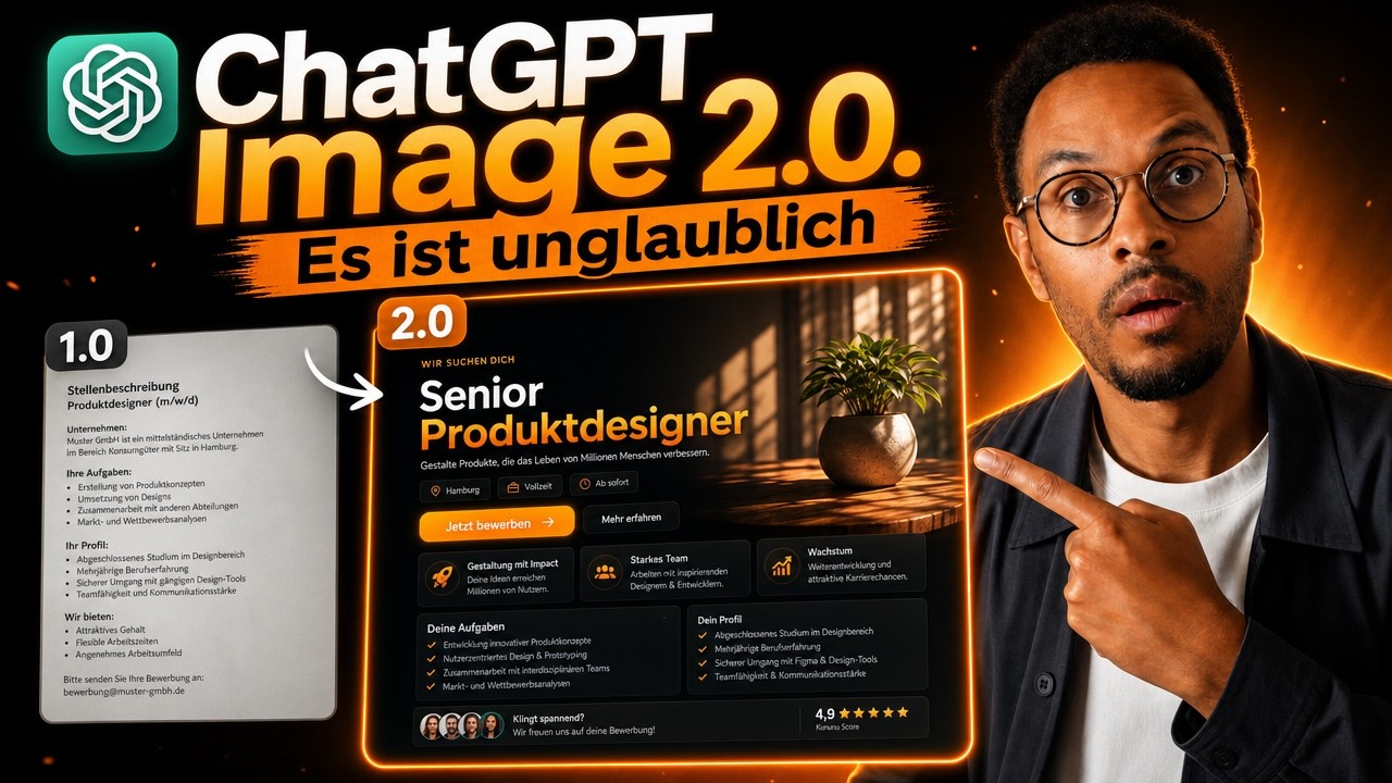 Video-Vorschaubild: ChatGPT Images 2.0 für HR — von der Stellenanzeige bis zum Brand Kit